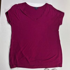 Gap Women's Scoop Neck Top - Berry